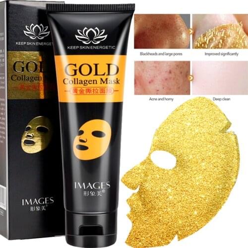 24K Gold Tear Off Facial Mask Exfoliating Blackheads Whitening Anti-wrinkle Lifting Moisturizing Acne Remover Masks Skin Care