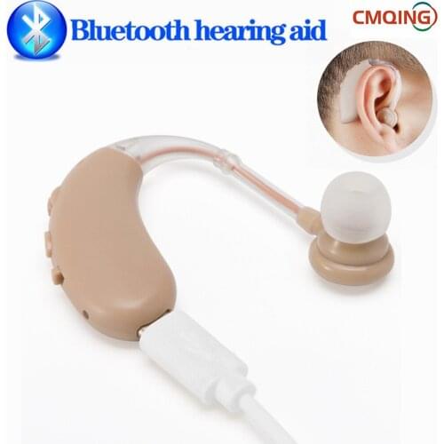 Mini Rechargeable Hearing Aids for Deafness Digital BTE Hearing Aid Adjustable Sound Amplifier Portable Deaf Elderly Ear Aids
