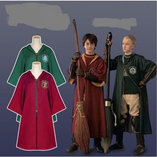 Potter Glasses Robe Cape Cloak With Tie Shirt Scarf Wand Costume Sweater Potter Cosplay Accessories Clothes Halloween clothes