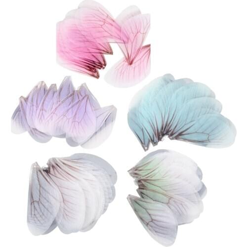 50 Pieces DIY Multi-colored Earrings Dragonfly Findings for Earring Making