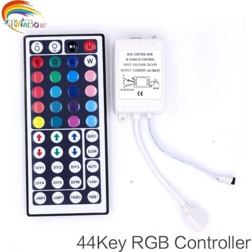 LED RGB Controller DC12V 44Keys IR Remote Controller for SMD 3528 5050 RGB LED Strip Lights LED Controller RGB Colorful