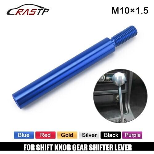 M10X1.5 Shift Knob Extension For Manual Gear Shifter Lever Extender with logo RS-SFN018