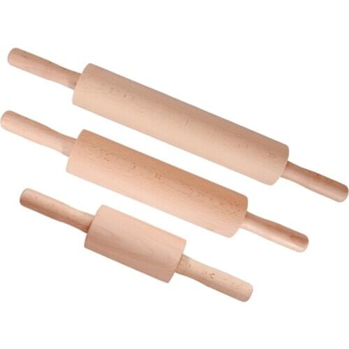 Pizza Cake Rolling Pin Large Wood Roller Baking Tools for Cakes Accessories Rolling Pin Rodillo Cocina Kitchen Bakeware DB60GM
