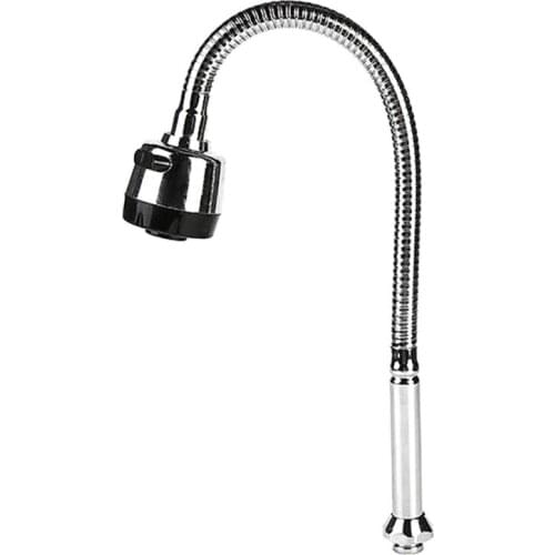 2021 New 360 Degrees Rotation Sink Faucet Pipe Stainless Steel Kitchen Sink Spout Water Saving Outlet Fexible Tube Single Handle