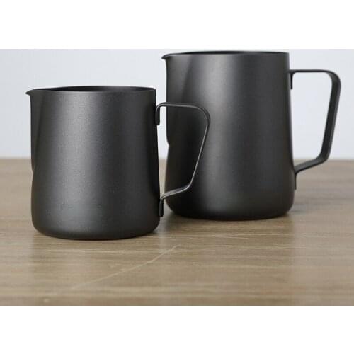 Pull Flower Cup/cylinder Stainless Steel Milk Tank Milk Foam Cup Non-stick 350ML/600ML