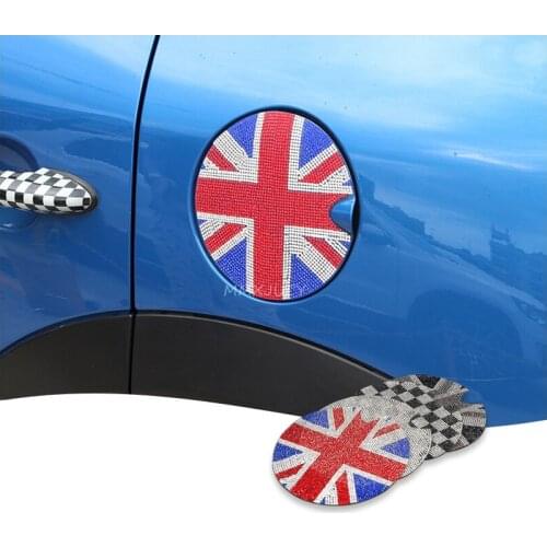 Rhinestone Cystal 3D Vehicle Car Oil tank Cover Sticker For Mini Cooper F55 F56 R55 R60 R61
