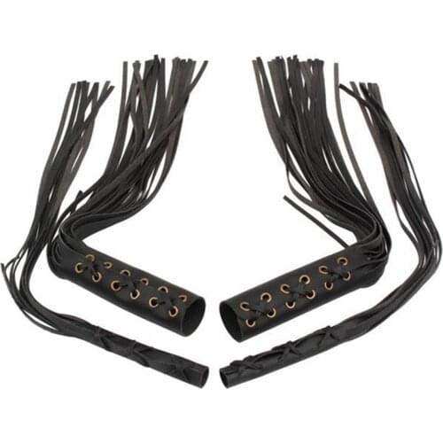 Universal Motorcycle Fringe Grips Cover Handlebar Hand Grips Tassel Cuffs Brake Lever Cover for Cruiser