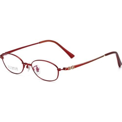 Viodream Exquisite Pure Titanium Small Full Frame Myopia Presbyopia Glasses Frames Eye Glasses Frames For Women Oculos De Grau