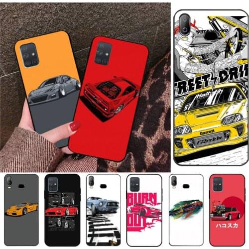 YJZFDYRM Tokyo Drift Sport Car JDM Painted Phone Case For Samsung Galaxy A01 A11 A31 A81 A10 A20 A30 A40 A50 A70 A80 A71 A91 A51