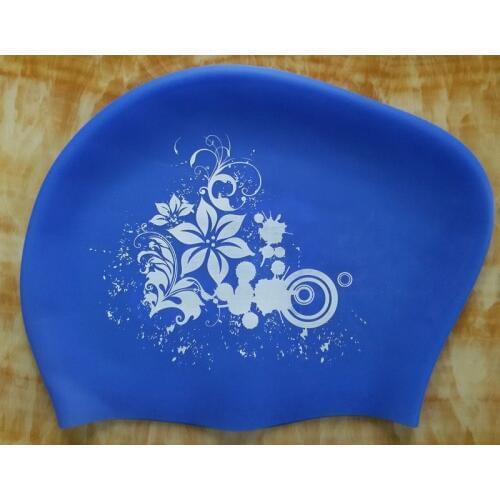 Women Silicone Waterproof Swimming Cap Ladies Long Hair Protection High Elastic Swim Caps For Surfing Diving Pool Hat Free Size