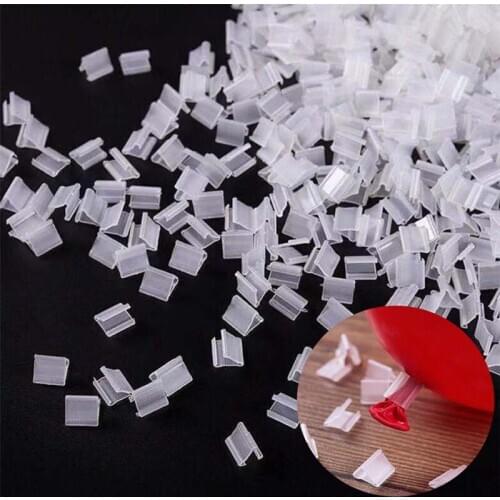 100PCS/Lot Useful "V" "H" Shape Balloons Sealing Clip Ballon Buttons Clips Wedding/Birthday/Christmas Party Decoration Supplies