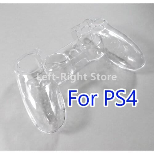 2PCS Protection Clear Cover for Sony PlayStation Dualshock 4 PS4 PS5 Controller Protective Hard Crystal Case Transparent Shell