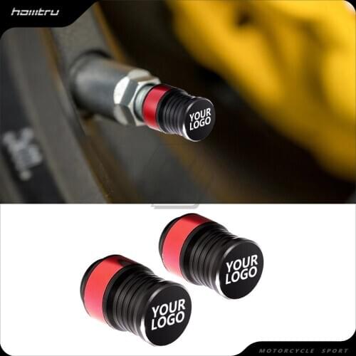 Motorcycle Scooter Car Accessories Club Emblem Custom Made Valve Stem Cap Covers -CNC Aluminum