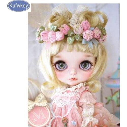 Diamond Mosaic Full Display cartoon girl doll Full Square Diamond Painting 5D DIY Cross Stitch Rhinestone Embroidery Diamond art