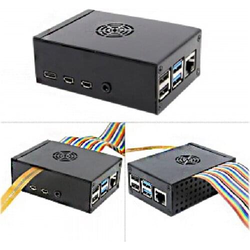 Raspberry Pi 4 Aluminium Alloy Case, Firm, dust resistance, excellent heat spreading