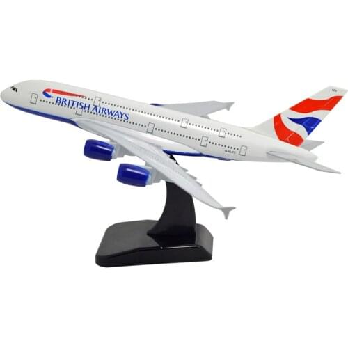 TANG DYNASTY(TM)1:400 Standard Edition Air Bus A380 British Airways Metal Airplane Model Plane Toy Plane Model