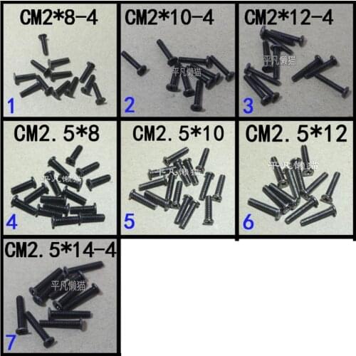 WZSM Wholesale New 7 Models 10pcs/Model notebook shell screws for Lenovo/Asus /Acer/Toshiba/Dell /HP/SONY laptop long screws