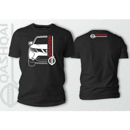 Double Side Niss Qashqai J11 2014 Car Auto Black T-Shirt Brand 2019 Short Sleeve Designs Best Selling Men Cool T Shirts