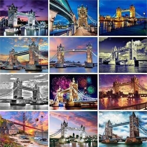Evershine Full Square Drill 5D DIY Diamond Painting Eiffel Tower Mosaic Embroidery Scenery Cross Stitch Kit Home Decor Gift