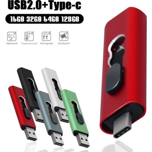 USB 2.0 Flash Drive Type C Pen Drive 128GB 256GB usb memory 64GB 32GB USB stick Pendrive for Android/PC (over 10pcs free logo)