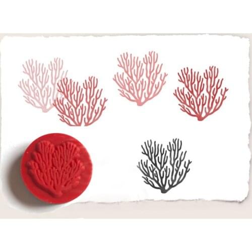 Coral decoration stamp cling rubber stamps for scrapbooking stationery DIY craft standard stamp