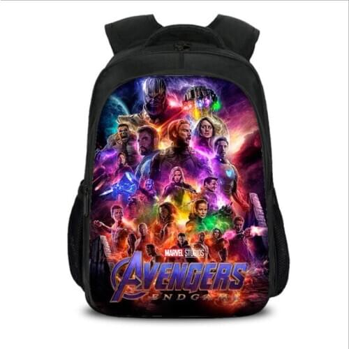 Marve16 inch Avengers League Student schoolbag animation unlimited war large capacity computer backpack
