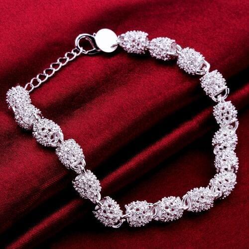 Fashionable Bracelets For Women Luxury Sterling Silver color N925 Wedding Jewelry Bracelet and Bracelet B354