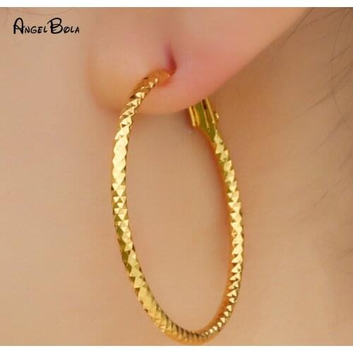 Muslim Islamic Fashion New Femininity Gold Earrings Luxury Exquisite Feminine Charm Popular Earrings Wedding Party Holiday Gifts