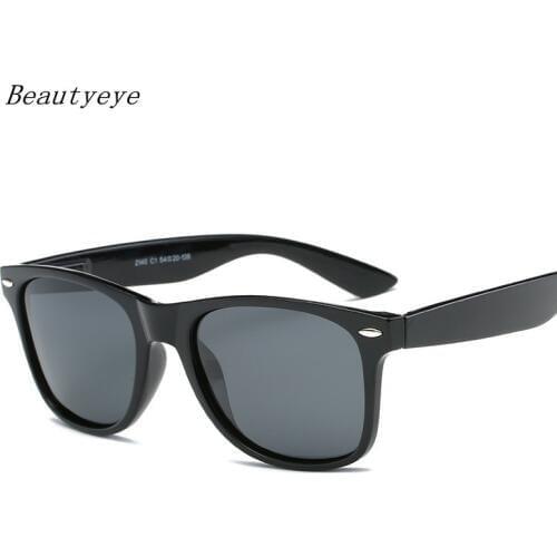 2018 Fashion Sunglasses Men Polarized Sunglasses Men Driving Mirrors Coating Points Black Frame Eyewear Male Sun Glasses UV400