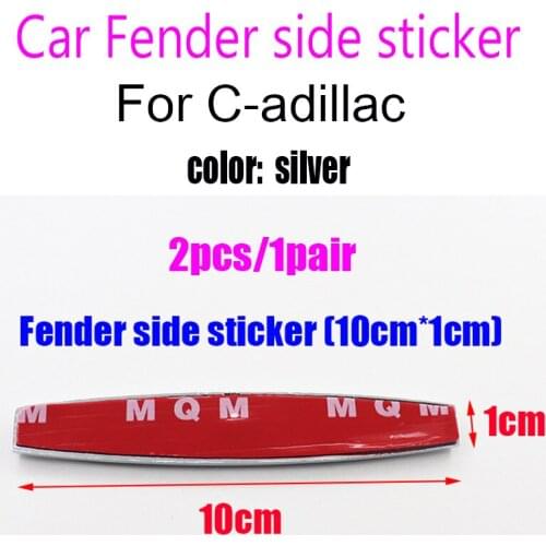 2pcs/1pair 3D metal Fender side Car logo sticker Tail badge Creative decoration rear trunk emblem Accessories For CT4 CT5 CT6 CT