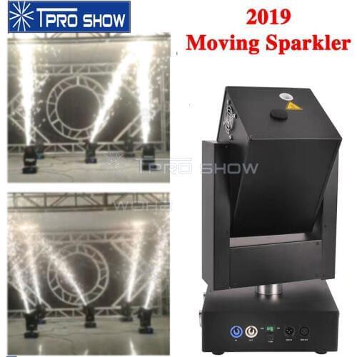 Adjustable Moving Head Sparkler DMX Cold Spark Fireworks Projector 750W Pyro Stage Lighting Effect For Stage Live Show Wedding