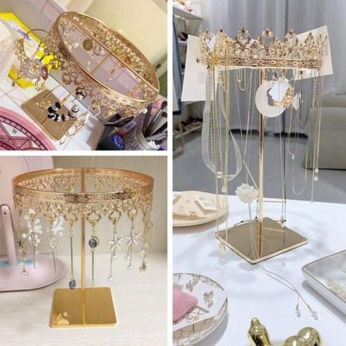 Jewelry Rack Household Princess Gift Hanging Earring Necklace Crown