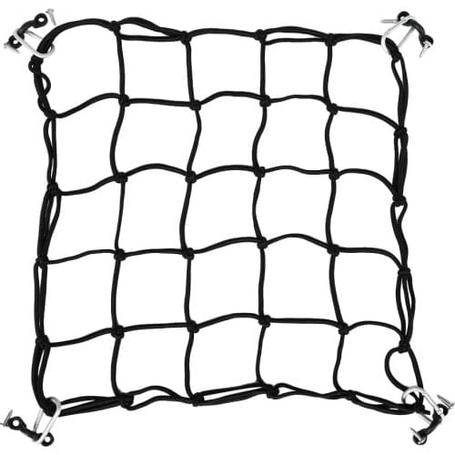 Super Stretch 40x40cm Black Bungee Deck Cargo Net for Kayak Canoe Inflatable Boat Fishing