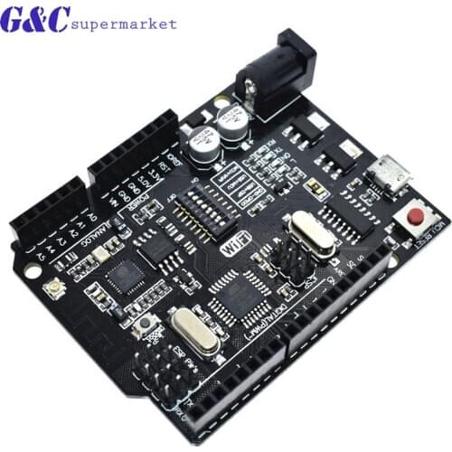 UNO R3 + WiFi ATmega328P+ESP8266 (32Mb memory) USB-TTL For Arduino Uno NodeMCU WeMos ESP8266 One New Arrival diy electronics