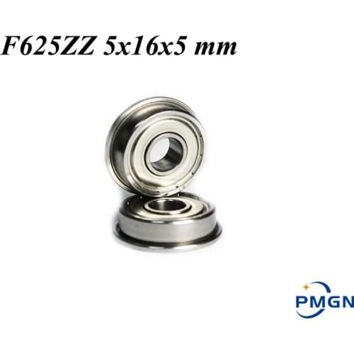 High quality 10pcs ABEC-5 F625ZZ F625-2Z 5x16x5 mm flanged Bearing Ball Bearings F625 ZZ F625Z Metal Shielded for 3D printer