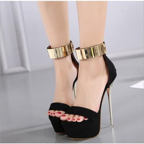16CM high heels platform wedding party shoes women high heels ladies shoes sexy black high heels dress party pumps women shoes