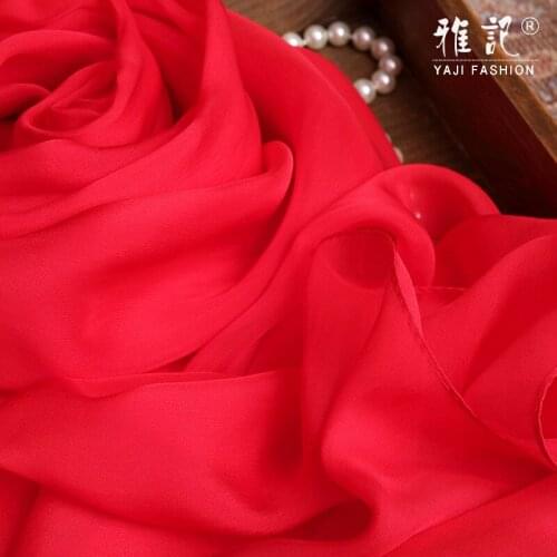 Foulard Femme Lady Silk Shawls 100% Real Silk Scarf Women Big Red Natural Silk chiffon Scarf Wraps for Ladies Solid