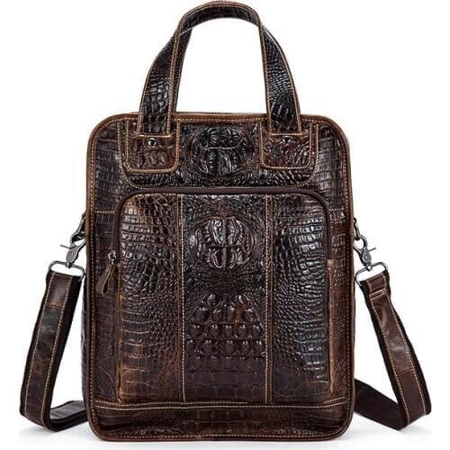 Women alligator Genuine Leather Backpack 3D Crocodile Women BackPack Daily Bags For Girls College Female Fashion Shoulder Bags