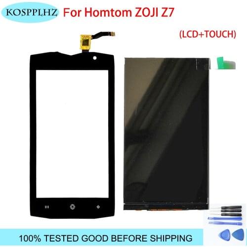 BFor Homtom zoji z7 LCD Display+Touch Screen Digitizer for zoji z 7 Mobilephone Digital Accessory With Tools