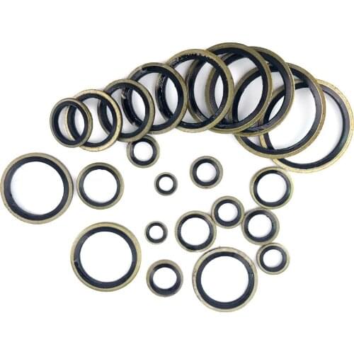 10PCS 20PCS Metal Washer Bonded Seal Shim Gasket M5 M6 M8 M10 M12 m16 M20 Flexible Automotive Hydraulic Brake Seal Washers
