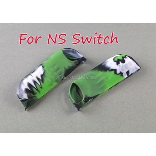 15sets For NS Switch Camouflage Silicone Durable Gel Rubber Soft Skin Grip Cover Case handle host For Switch NS NX Console