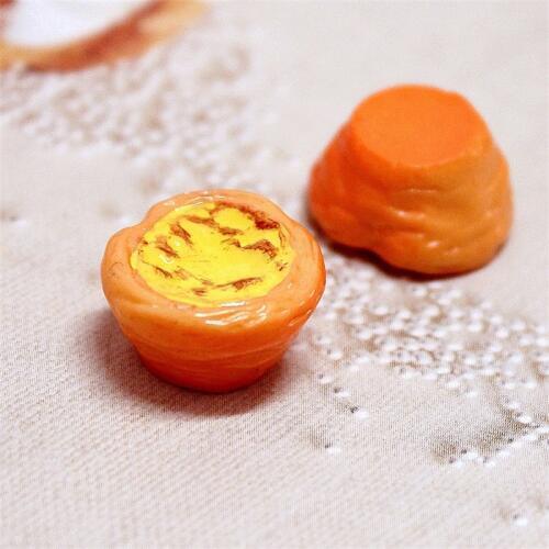 16*10MM 100pcs Resin accessories simulation mini egg tart diy food play mobile phone diy material resin cabochons diy craft