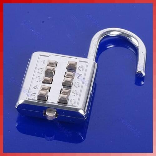 2021 New 5 Digit Push-Button Number Combination Luggage Travel Code Lock Padlock