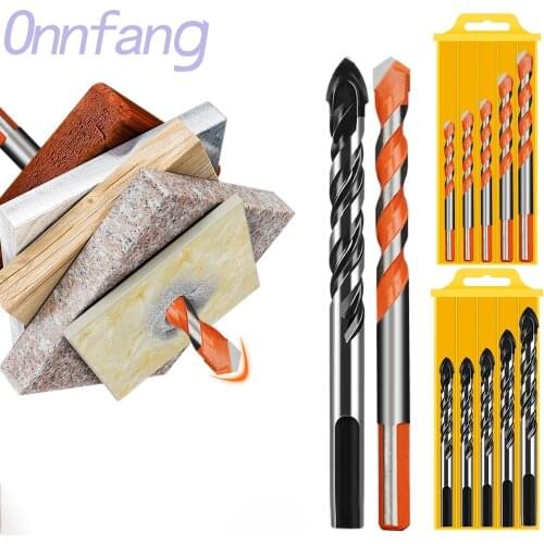 5Pcs/set6-10mm Multifunctional Glass Drill Bit Triangle Diamond Drill Set for Ceramic Glass Concrete Brick Wall Wood Hole Opener