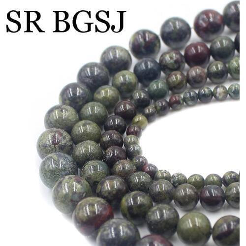 Free Shipping 4 6 8 10mm Handwork DIY Jewelry Making Natural Round Dragon Blood Jaspers Loose Beads