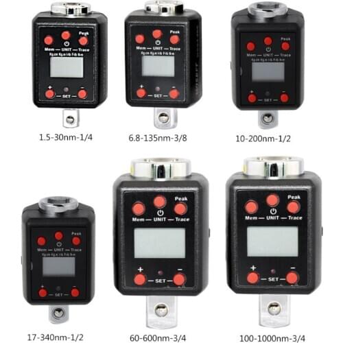 High torque torque digital torque wrench 1.5-1000nm torsion tool adapter Professional service provider 1/4 3/8 1/2 3/4