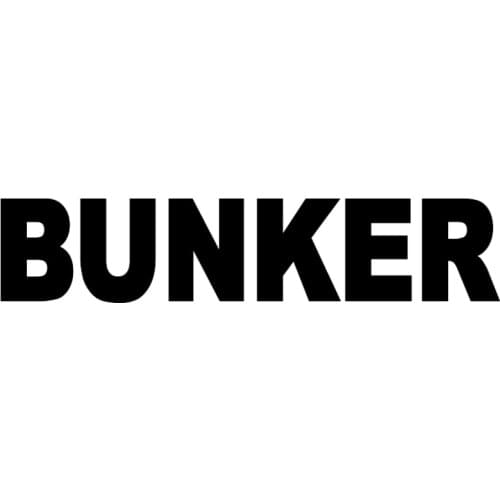 CK2443#23*5cm 60*13cm BUNKER funny car sticker vinyl decal silver/black car auto stickers for car bumper window car decorations