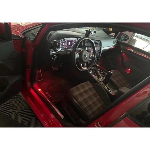 For VW GOLF 7 GOLF MK7 GOLF 7.5 30 colors door led neon light dashbaord ambient light car atmosphere light
