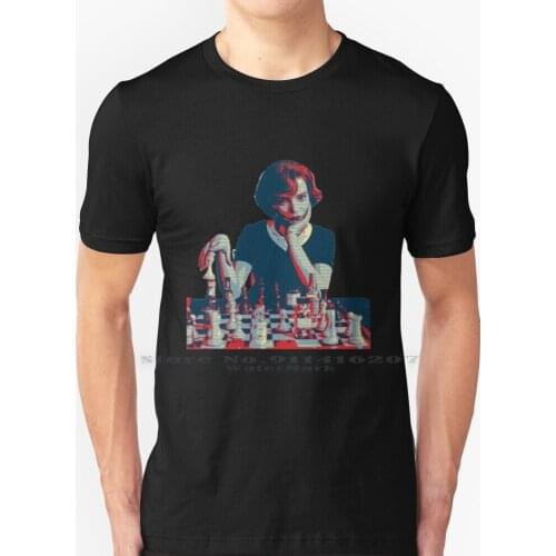 Beth Harmon - The Queen’s Gambit T Shirt 100% Pure Cotton Chess Competitive Chess Elizabeth Taylor Anya Taylor Joy Queen The