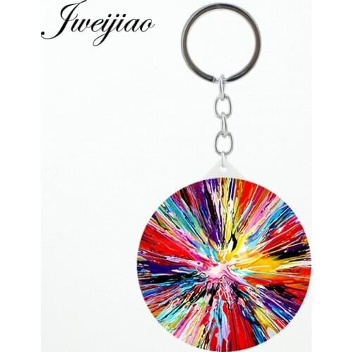 JWEIJIAO van gogh masterpiece Palette DIY keyring makeup mirrors Famous paintings Printing game Vanity mirror PT23